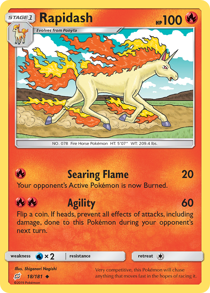 Rapidash (18/181) [Sun & Moon: Team Up] | Anubis Games and Hobby