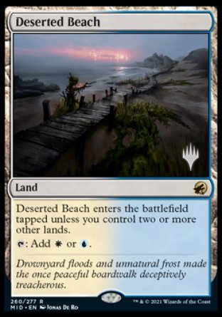 Deserted Beach (Promo Pack) [Innistrad: Midnight Hunt Promos] | Anubis Games and Hobby