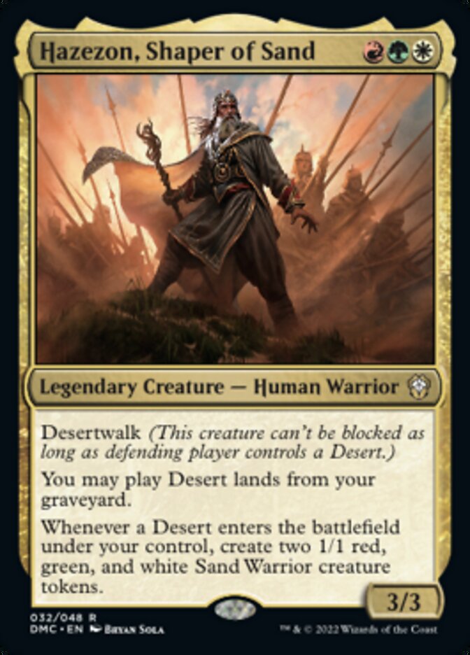 Hazezon, Shaper of Sand [Dominaria United Commander] | Anubis Games and Hobby