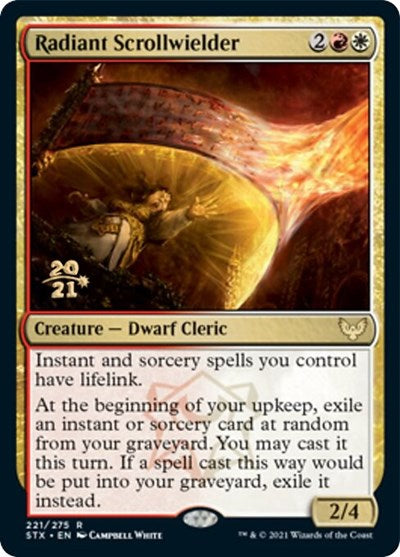 Radiant Scrollwielder [Strixhaven: School of Mages Prerelease Promos] | Anubis Games and Hobby