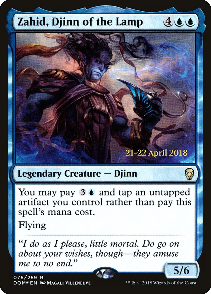 Zahid, Djinn of the Lamp [Dominaria Prerelease Promos] | Anubis Games and Hobby