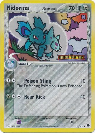 Nidorina (34/101) (Delta Species) (Stamped) [EX: Dragon Frontiers] | Anubis Games and Hobby