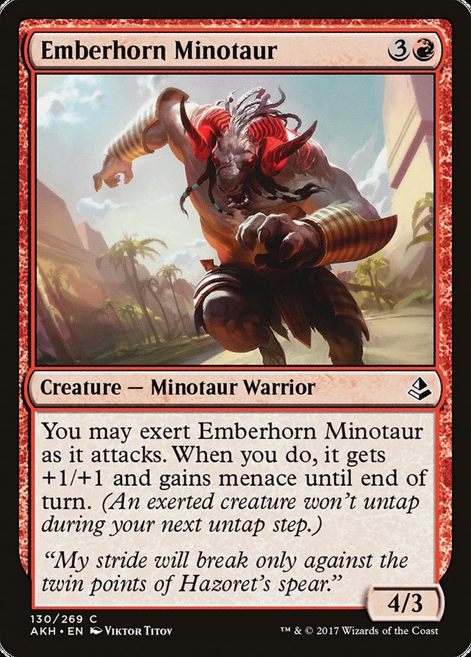 Emberhorn Minotaur [Amonkhet] | Anubis Games and Hobby