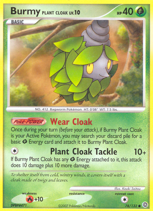 Burmy Plant Cloak (78/132) [Diamond & Pearl: Secret Wonders] | Anubis Games and Hobby