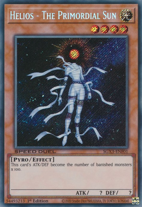 Helios - The Primordial Sun [SGX3-ENF01] Secret Rare | Anubis Games and Hobby