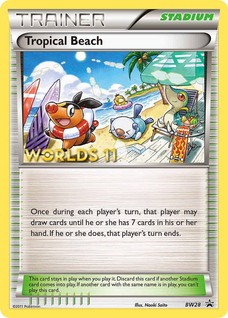 Tropical Beach (BW28) (Finalist) [Black & White: Black Star Promos] | Anubis Games and Hobby