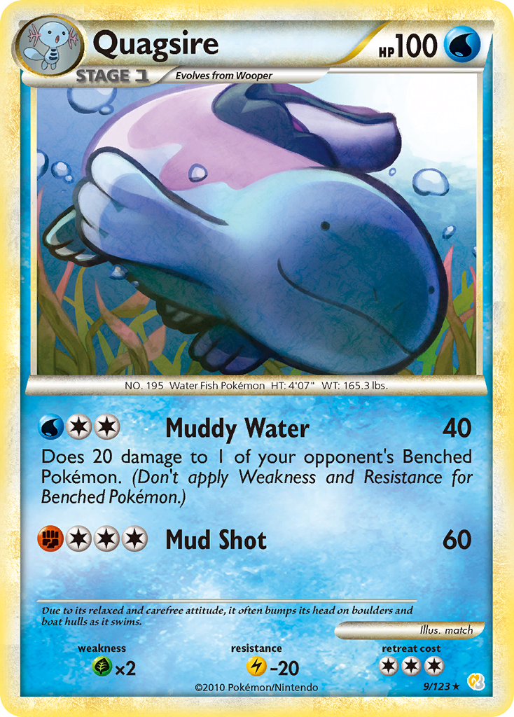 Quagsire (9/123) [HeartGold & SoulSilver: Base Set] | Anubis Games and Hobby