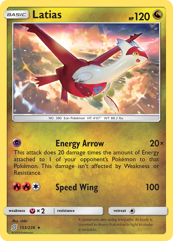 Latias (153/236) [Sun & Moon: Unified Minds] | Anubis Games and Hobby