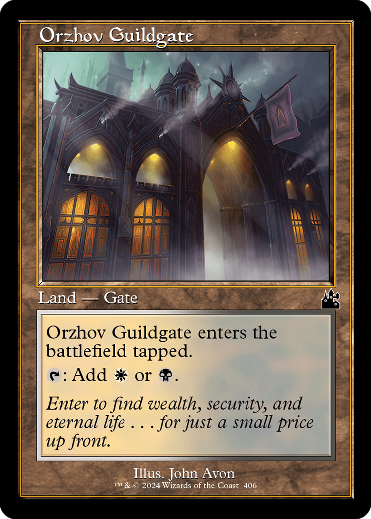 Orzhov Guildgate (Retro Frame) [Ravnica Remastered] | Anubis Games and Hobby