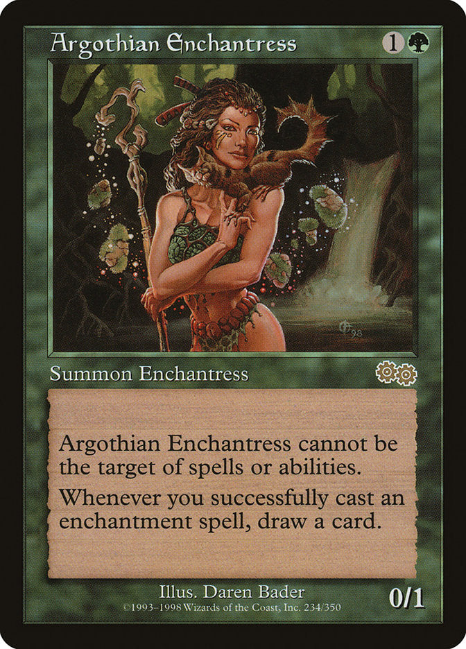 Argothian Enchantress [Urza's Saga] | Anubis Games and Hobby