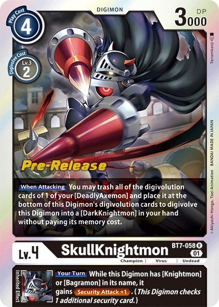 SkullKnightmon [BT7-058] [Next Adventure Pre-Release Cards] | Anubis Games and Hobby