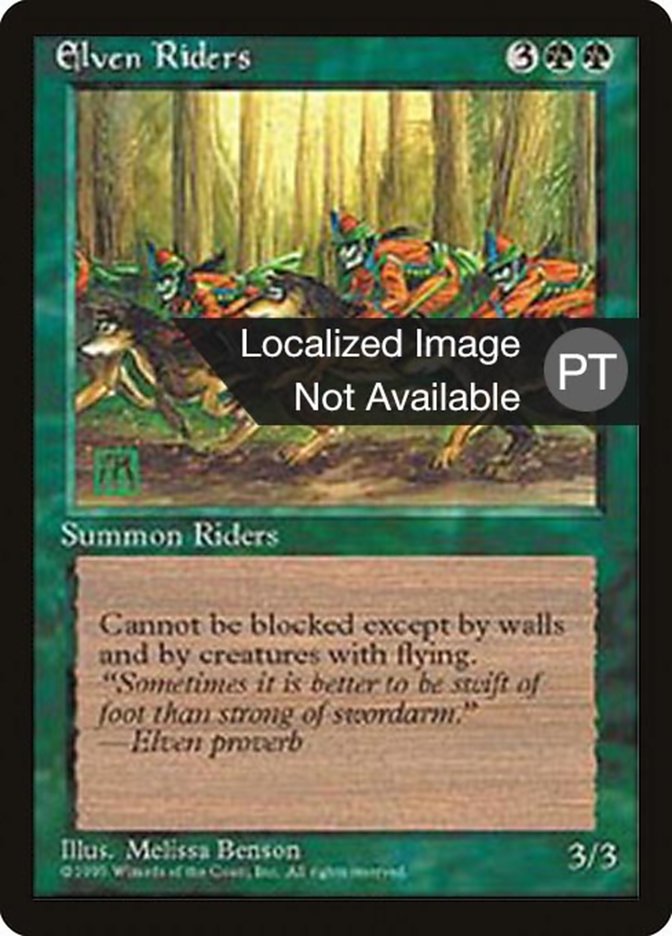 Elven Riders [Fourth Edition (Foreign Black Border)] | Anubis Games and Hobby