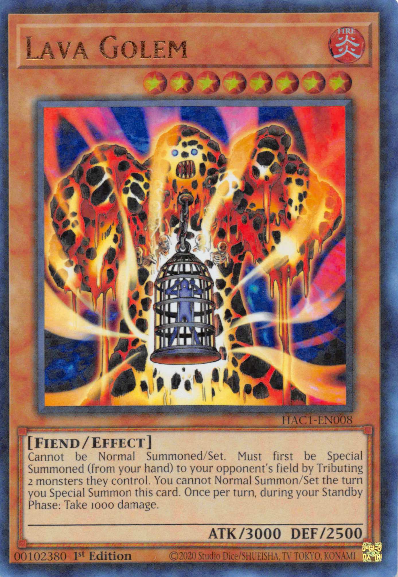 Lava Golem (Duel Terminal) [HAC1-EN008] Parallel Rare | Anubis Games and Hobby