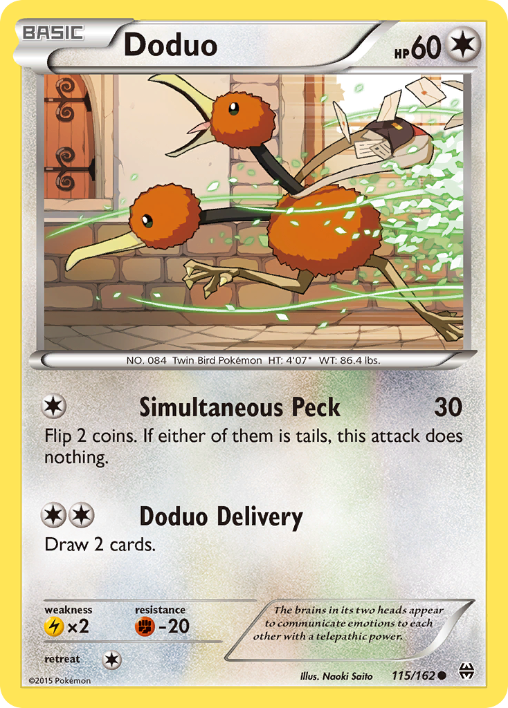 Doduo (115/162) [XY: BREAKthrough] | Anubis Games and Hobby