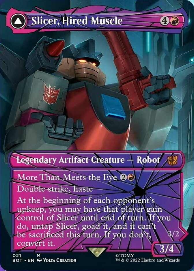 Slicer, Hired Muscle // Slicer, High-Speed Antagonist (Shattered Glass) [Transformers] | Anubis Games and Hobby