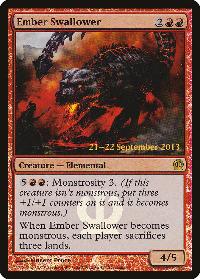 Ember Swallower [Theros Prerelease Promos] | Anubis Games and Hobby