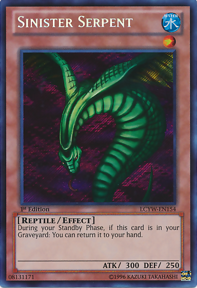 Sinister Serpent [LCYW-EN154] Secret Rare | Anubis Games and Hobby