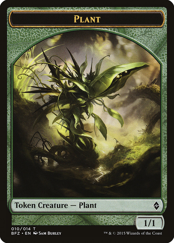 Plant Token [Battle for Zendikar Tokens] | Anubis Games and Hobby