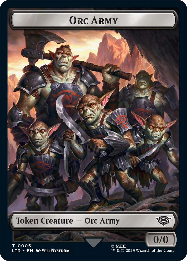 Food (11) // Orc Army (05) Double-Sided Token [The Lord of the Rings: Tales of Middle-Earth Tokens] | Anubis Games and Hobby