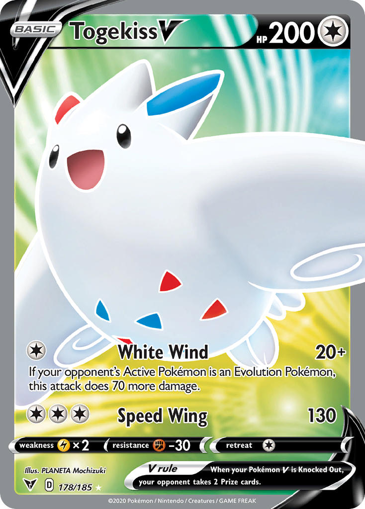 Togekiss V (178/185) [Sword & Shield: Vivid Voltage] | Anubis Games and Hobby