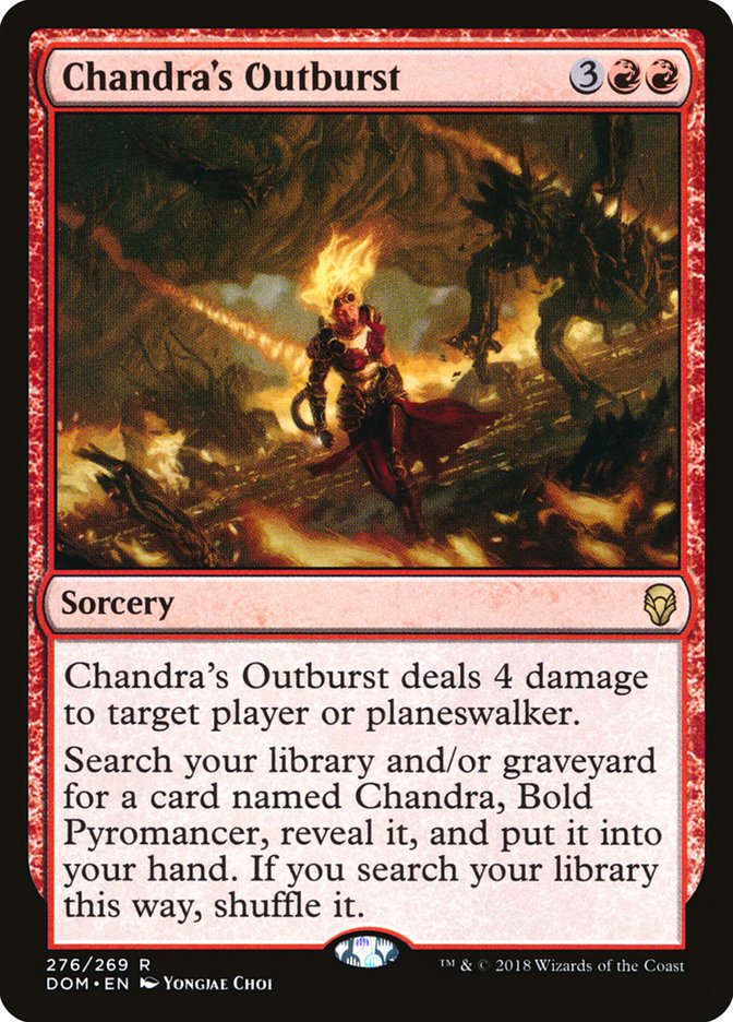 Chandra's Outburst [Dominaria] | Anubis Games and Hobby