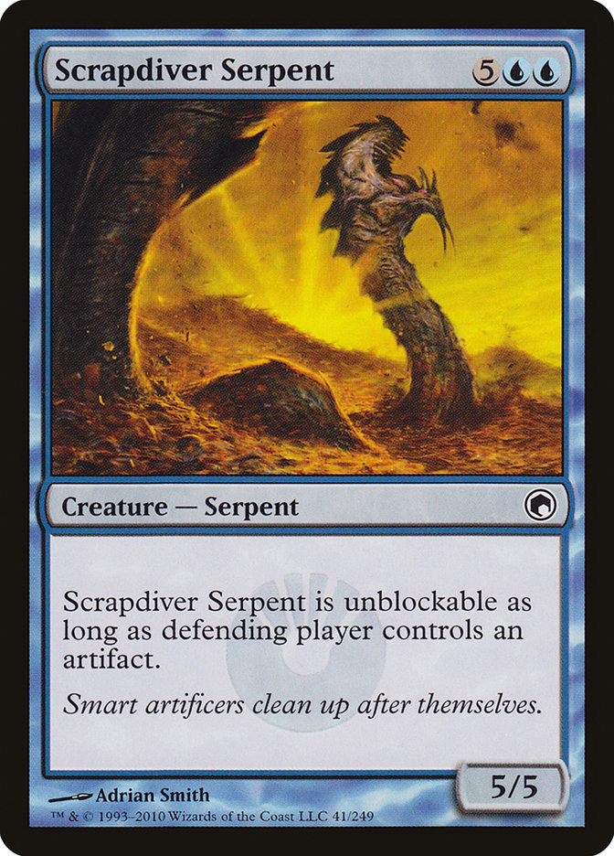 Scrapdiver Serpent [Scars of Mirrodin] | Anubis Games and Hobby