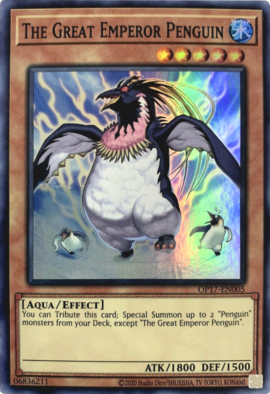 The Great Emperor Penguin [OP17-EN005] Super Rare | Anubis Games and Hobby