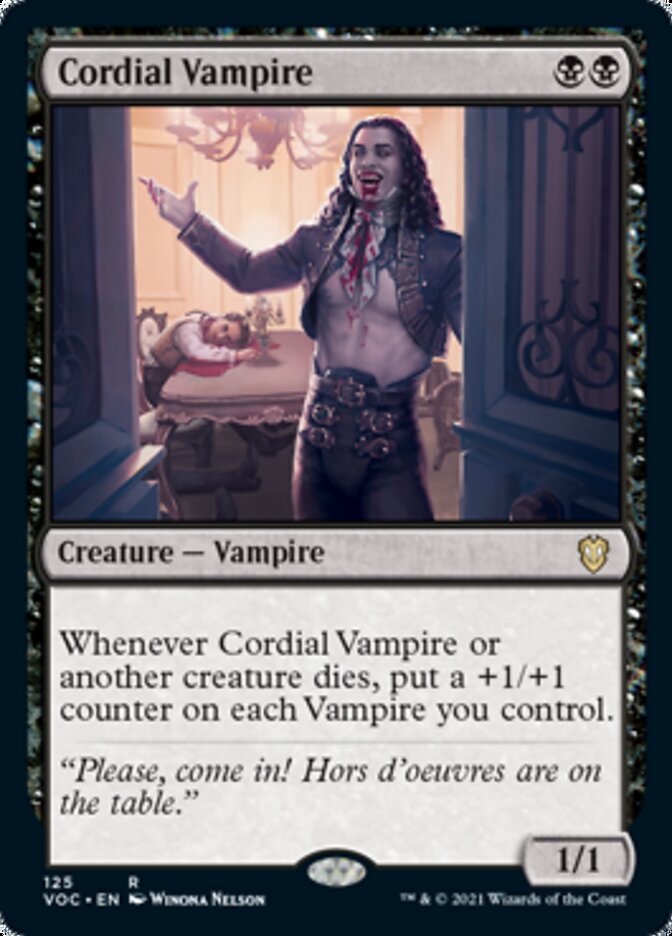 Cordial Vampire [Innistrad: Crimson Vow Commander] | Anubis Games and Hobby