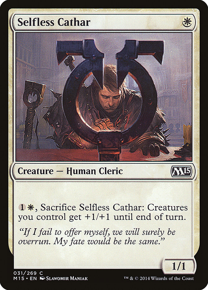 Selfless Cathar [Magic 2015] | Anubis Games and Hobby