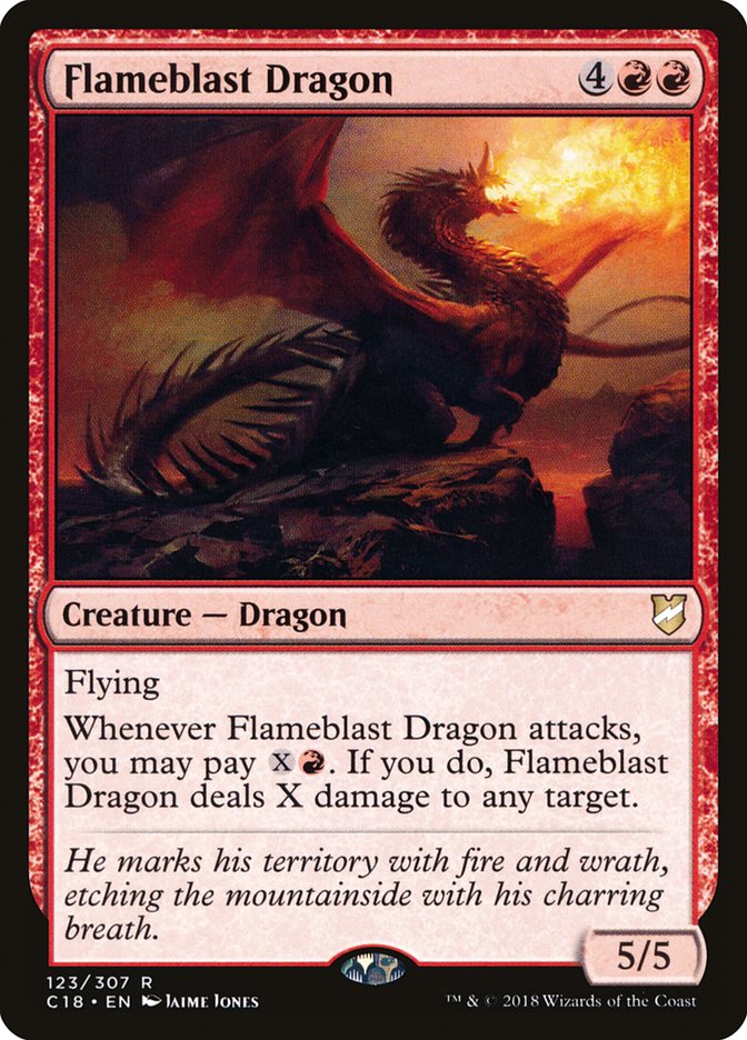 Flameblast Dragon [Commander 2018] | Anubis Games and Hobby