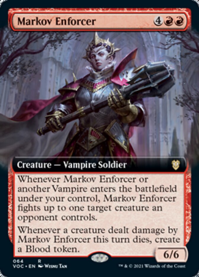 Markov Enforcer (Extended Art) [Innistrad: Crimson Vow Commander] | Anubis Games and Hobby