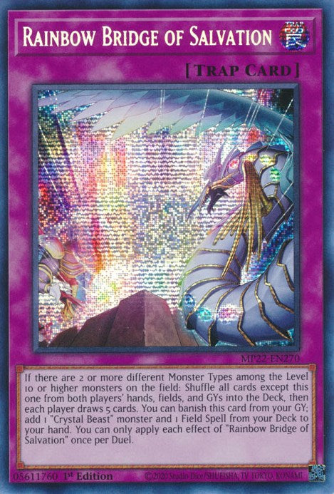 Rainbow Bridge of Salvation [MP22-EN270] Prismatic Secret Rare | Anubis Games and Hobby