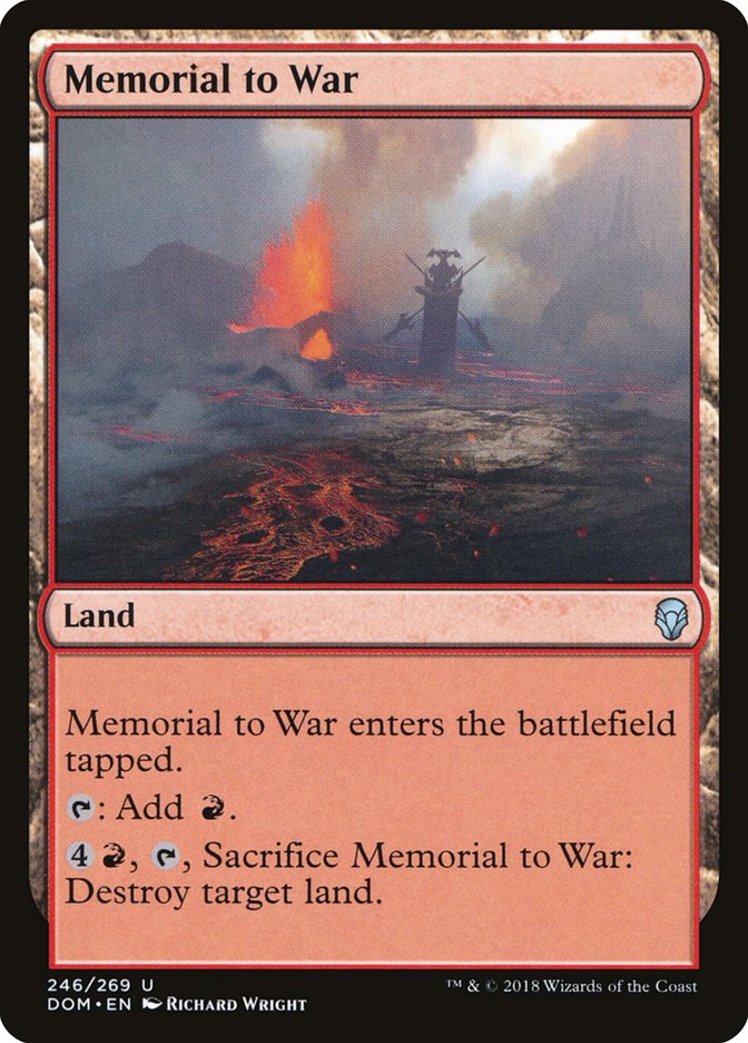 Memorial to War [Dominaria] | Anubis Games and Hobby