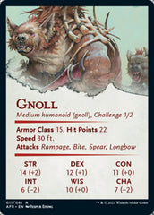 Gnoll Art Card (Gold-Stamped Signature) [Dungeons & Dragons: Adventures in the Forgotten Realms Art Series] | Anubis Games and Hobby