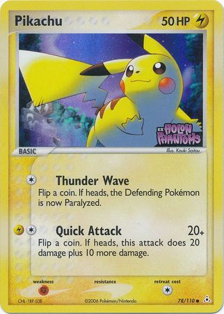 Pikachu (78/110) (Stamped) [EX: Holon Phantoms] | Anubis Games and Hobby