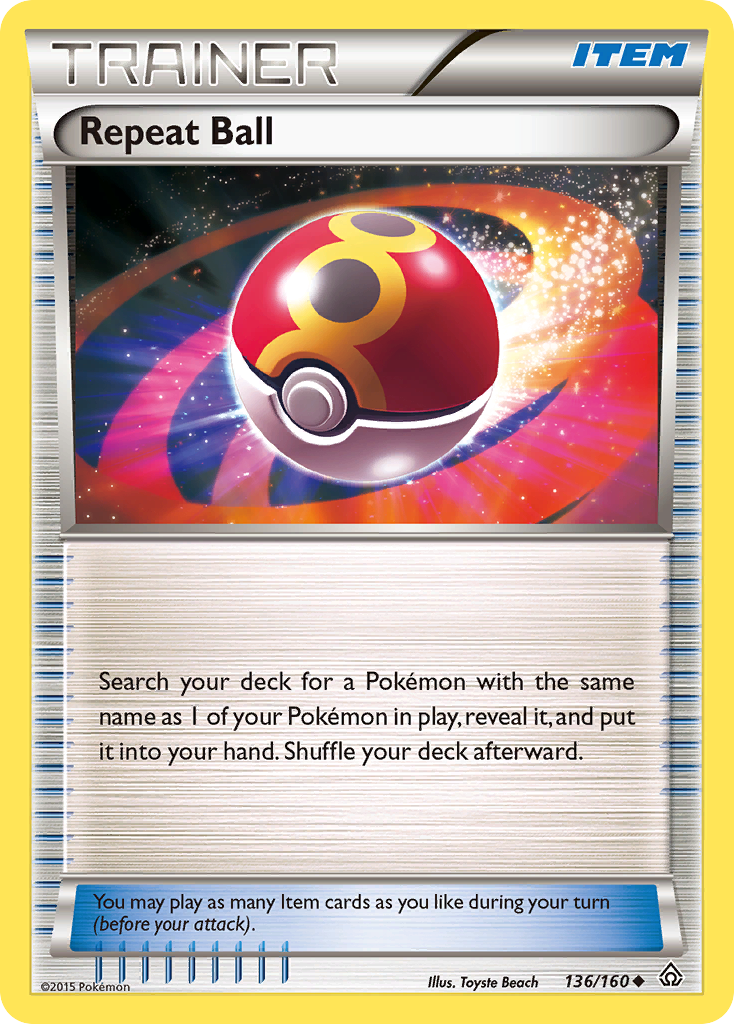 Repeat Ball (136/160) [XY: Primal Clash] | Anubis Games and Hobby