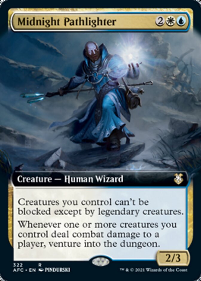 Midnight Pathlighter (Extended Art) [Dungeons & Dragons: Adventures in the Forgotten Realms Commander] | Anubis Games and Hobby