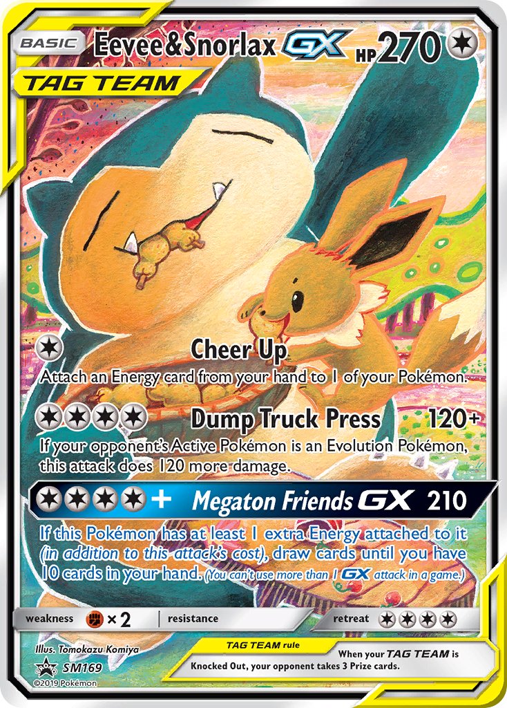 Eevee & Snorlax GX (SM169) [Sun & Moon: Black Star Promos] | Anubis Games and Hobby