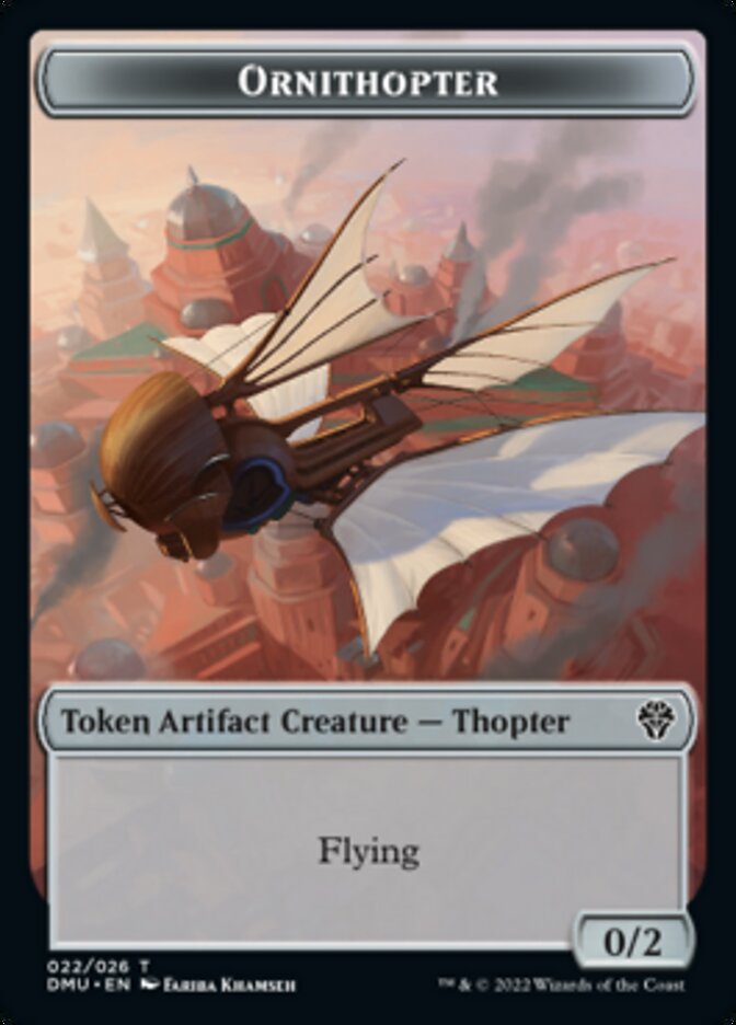 Ornithopter Token [Dominaria United Tokens] | Anubis Games and Hobby