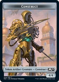 Construct // Soldier Double-Sided Token [Core Set 2021 Tokens] | Anubis Games and Hobby