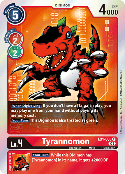 Tyrannomon [EX1-005] [Classic Collection] | Anubis Games and Hobby