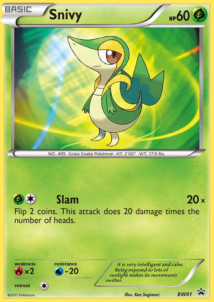 Snivy (BW01) [Black & White: Black Star Promos] | Anubis Games and Hobby