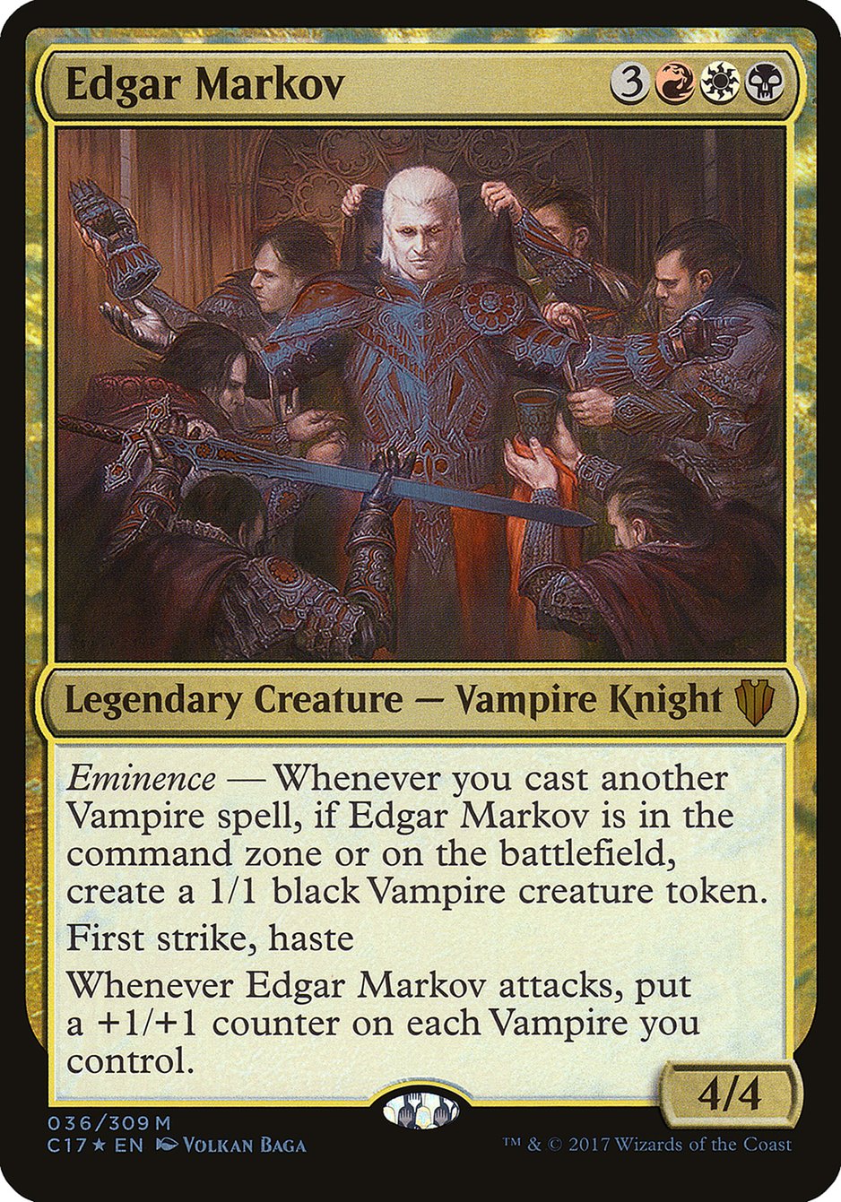 Edgar Markov (Oversized) [Commander 2017 Oversized] | Anubis Games and Hobby