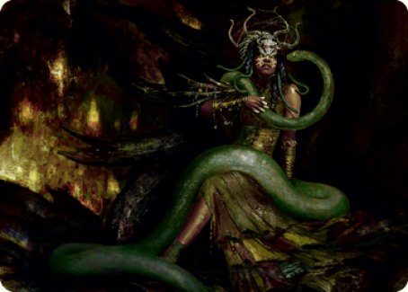 Saryth, the Viper's Fang Art Card [Innistrad: Midnight Hunt Art Series] | Anubis Games and Hobby