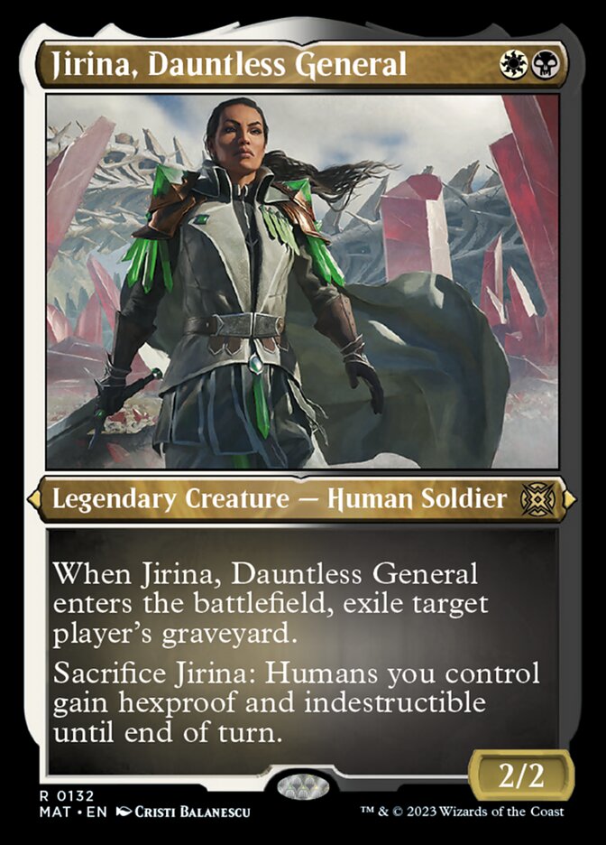 Jirina, Dauntless General (Foil Etched) [March of the Machine: The Aftermath] | Anubis Games and Hobby