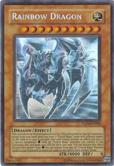 Rainbow Dragon (Chaos Neos Misprint) [TAEV-EN006] Ghost Rare | Anubis Games and Hobby