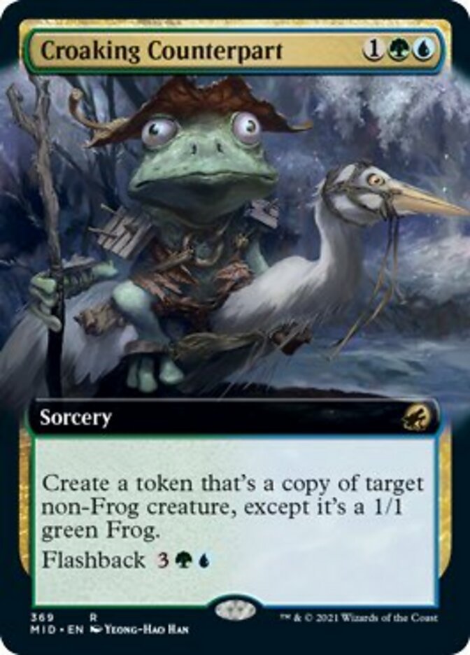 Croaking Counterpart (Extended Art) [Innistrad: Midnight Hunt] | Anubis Games and Hobby