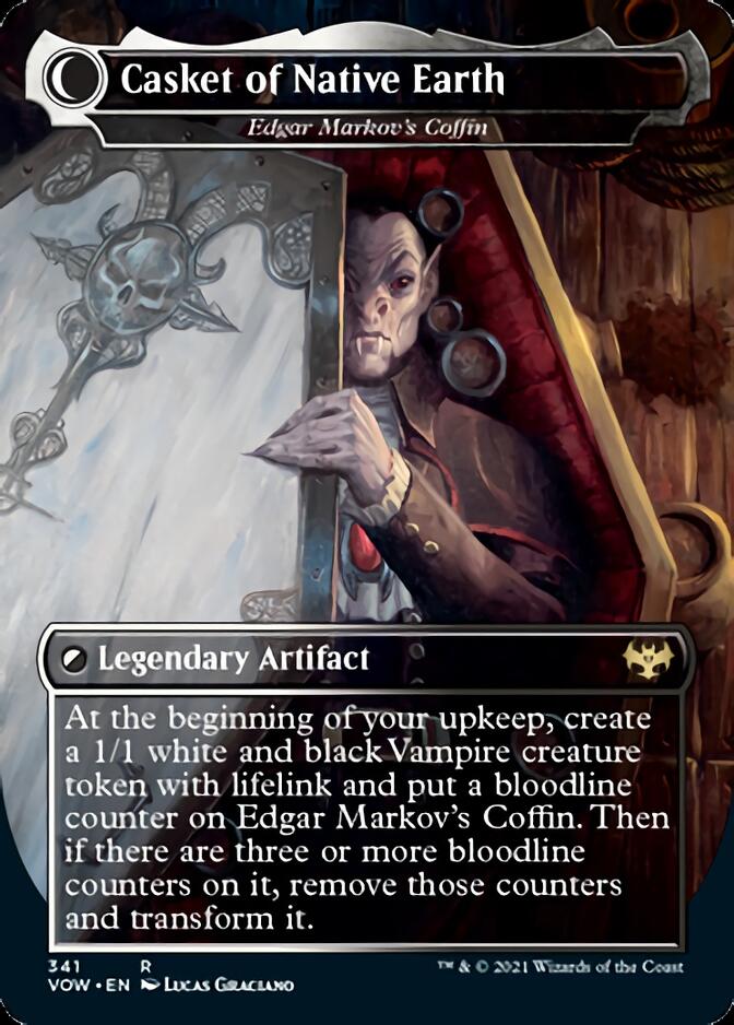 Edgar, Charmed Groom // Edgar Markov's Coffin - Dracula the Voyager // Casket of Native Earth [Innistrad: Crimson Vow] | Anubis Games and Hobby