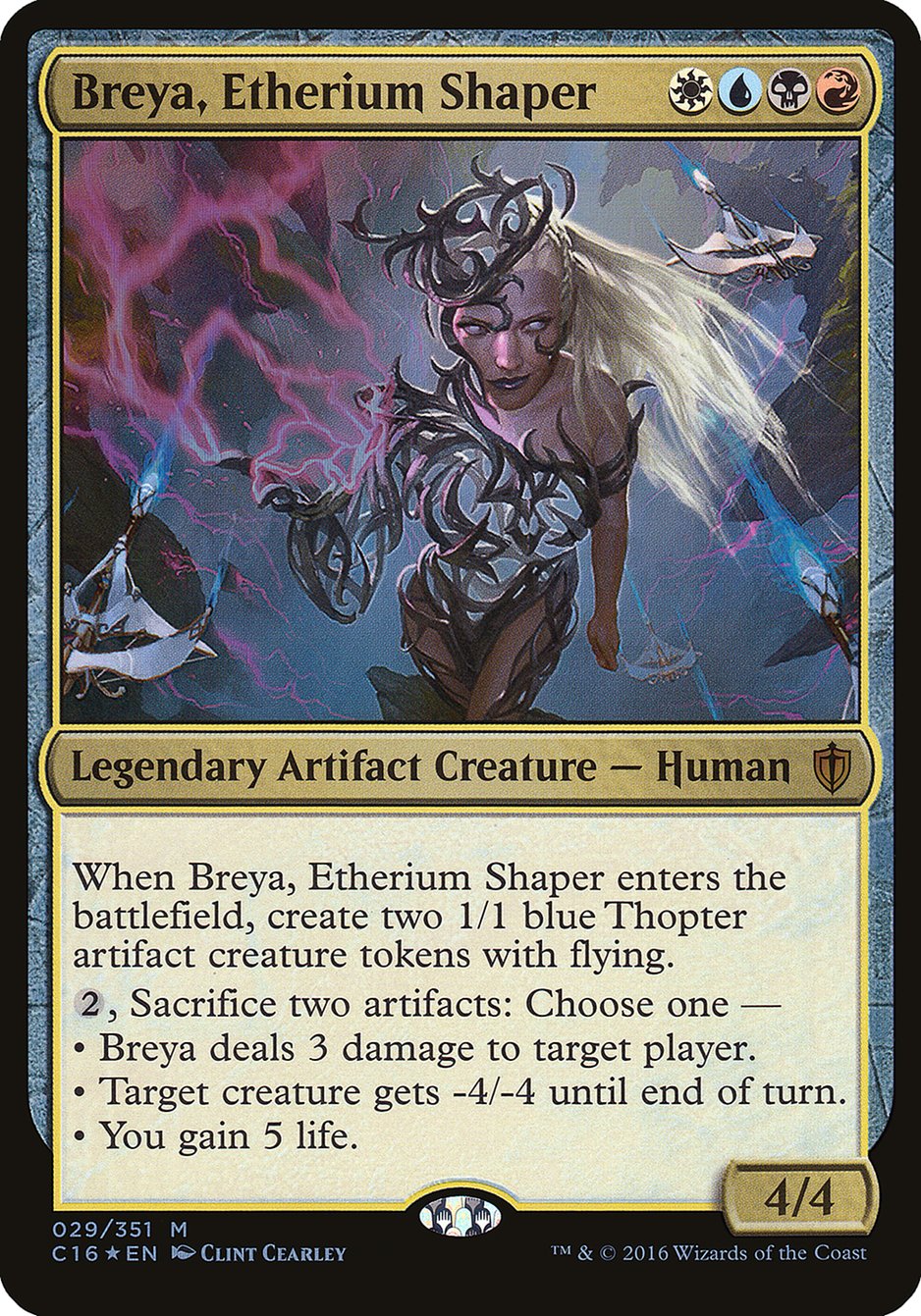 Breya, Etherium Shaper (Oversized) [Commander 2016 Oversized] | Anubis Games and Hobby