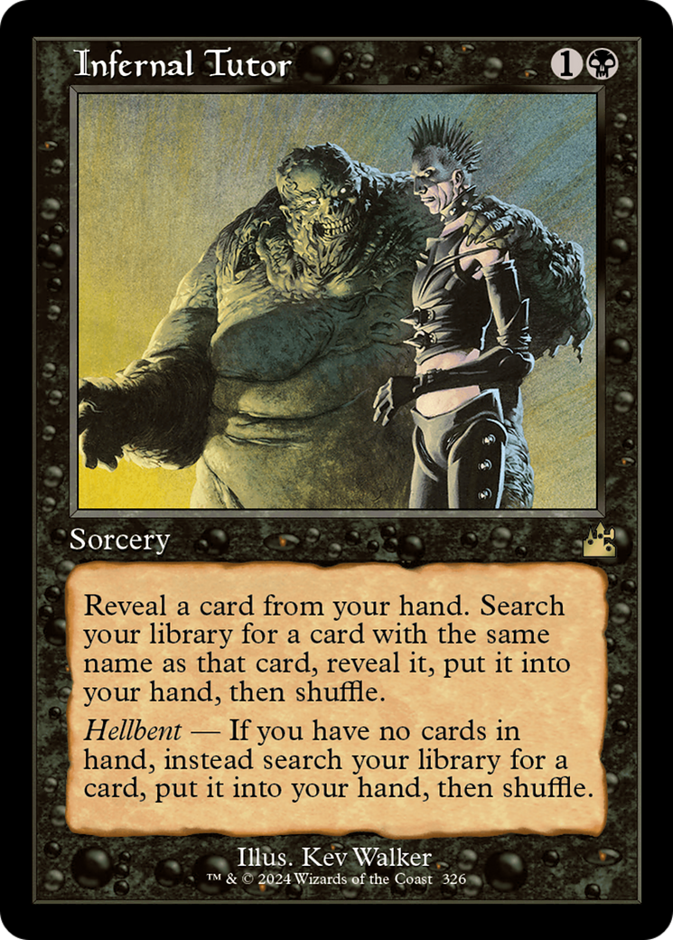 Infernal Tutor (Retro Frame) [Ravnica Remastered] | Anubis Games and Hobby